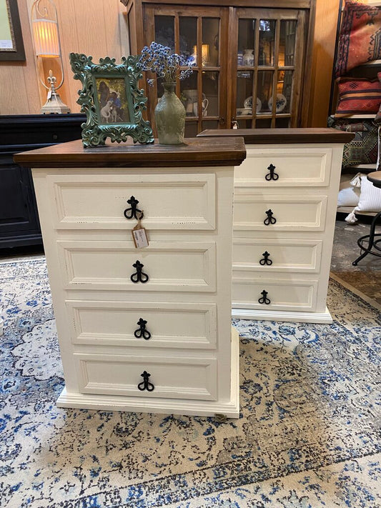 Pair of Tall Nightstands