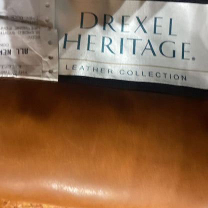 Drexel Leather Chair with Nail head Trim
