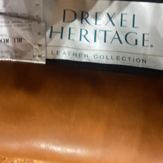 Drexel Leather Chair with Nail head Trim