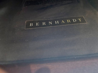 Bernhardt Leather Chair and Ottoman