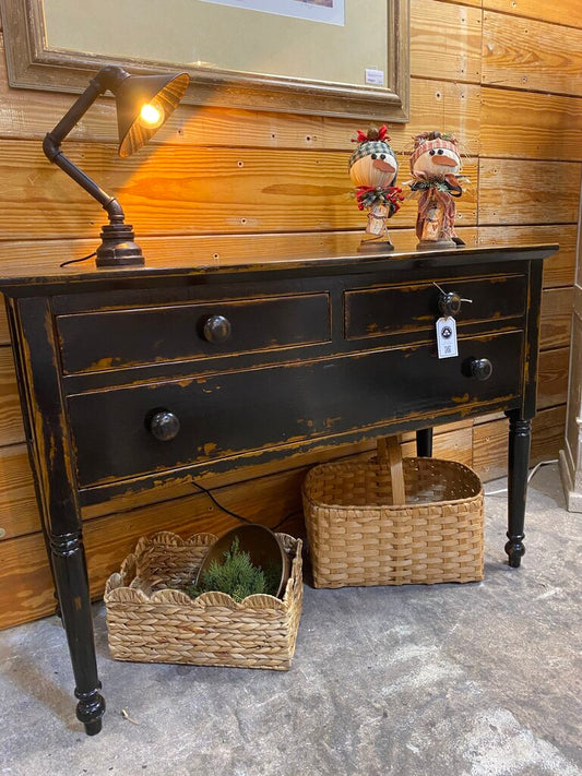 Rustic Black Console