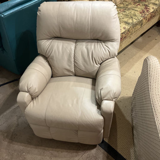 Havertys glider chair, leather