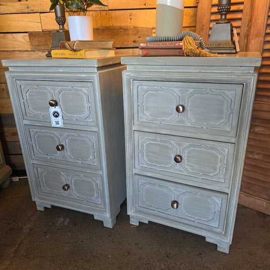 Gray Nightstands (Pair)