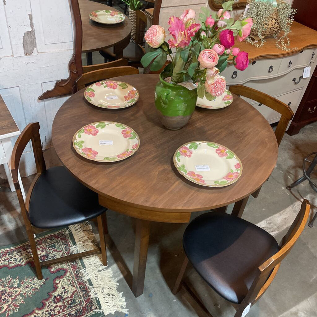 Unique Mid Century Dining Table w/ 4 Chairs