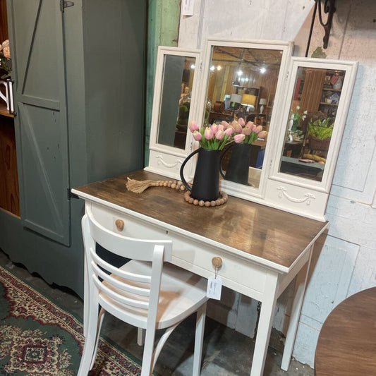 1919 vanity w/ mirror and chair