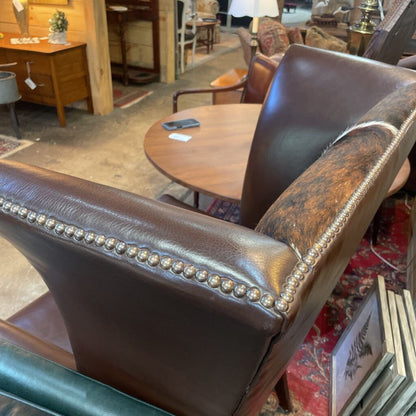 Fabulous Hide/Leather Wingback Chair B