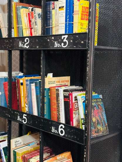 Metal Numbered Open Cubbie Set