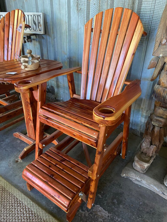 Amish Cedar Tall Glider