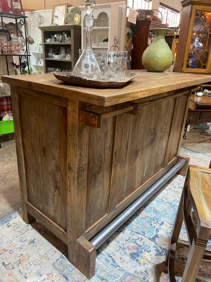 Rustic Reclaimed Wood Bar