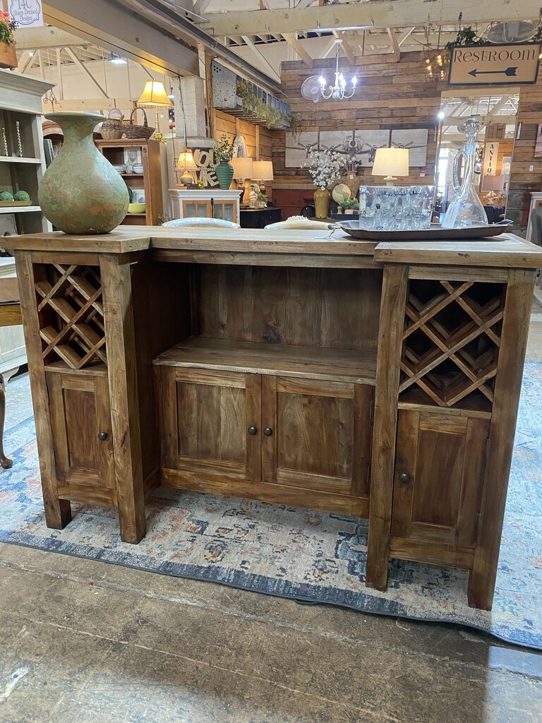 Rustic Reclaimed Wood Bar