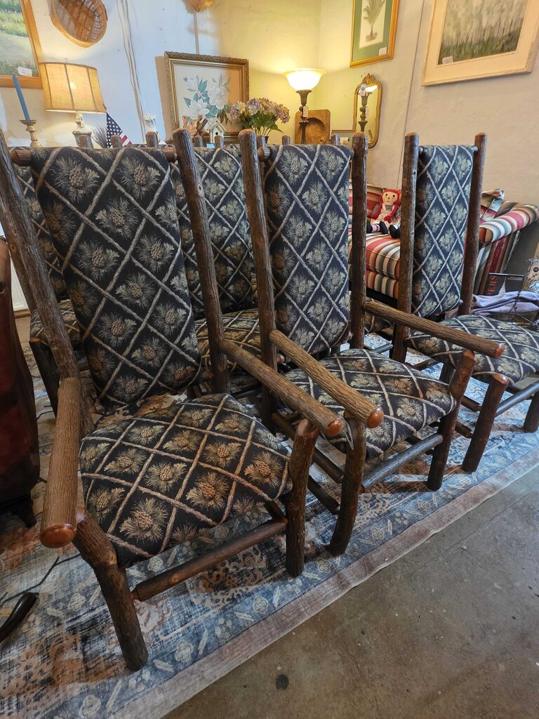 10 Old Hickory Dining Chairs (shelbyville In)