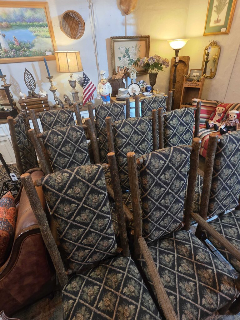 10 Old Hickory Dining Chairs (shelbyville In)