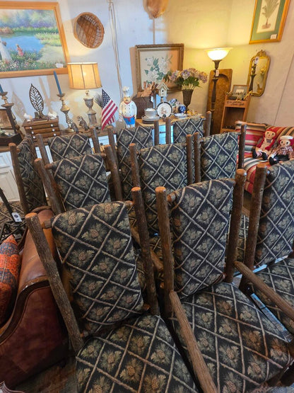 10 Old Hickory Dining Chairs (shelbyville In)