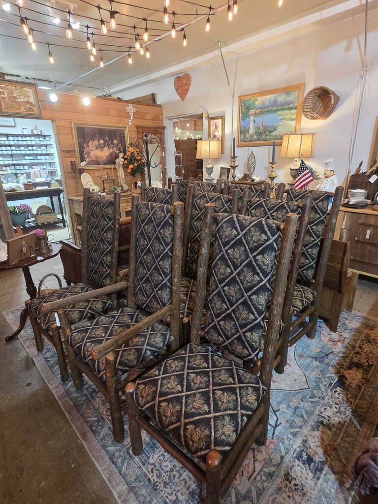 10 Old Hickory Dining Chairs (shelbyville In)