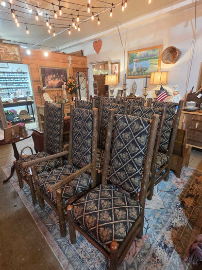 10 Old Hickory Dining Chairs (shelbyville In)