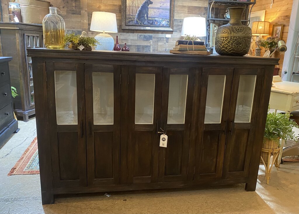 Tea Brown 4-Door Console / Sideboard