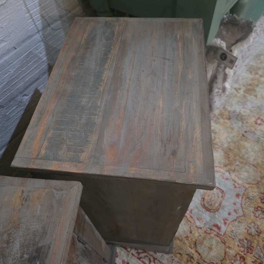 Pair of Mercury Glass Nightstands