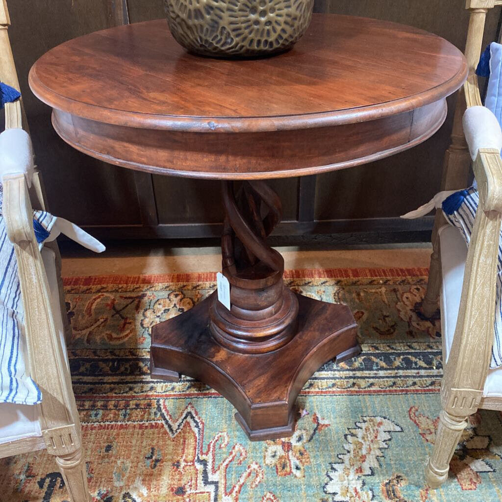 Twisted Pedestal Table