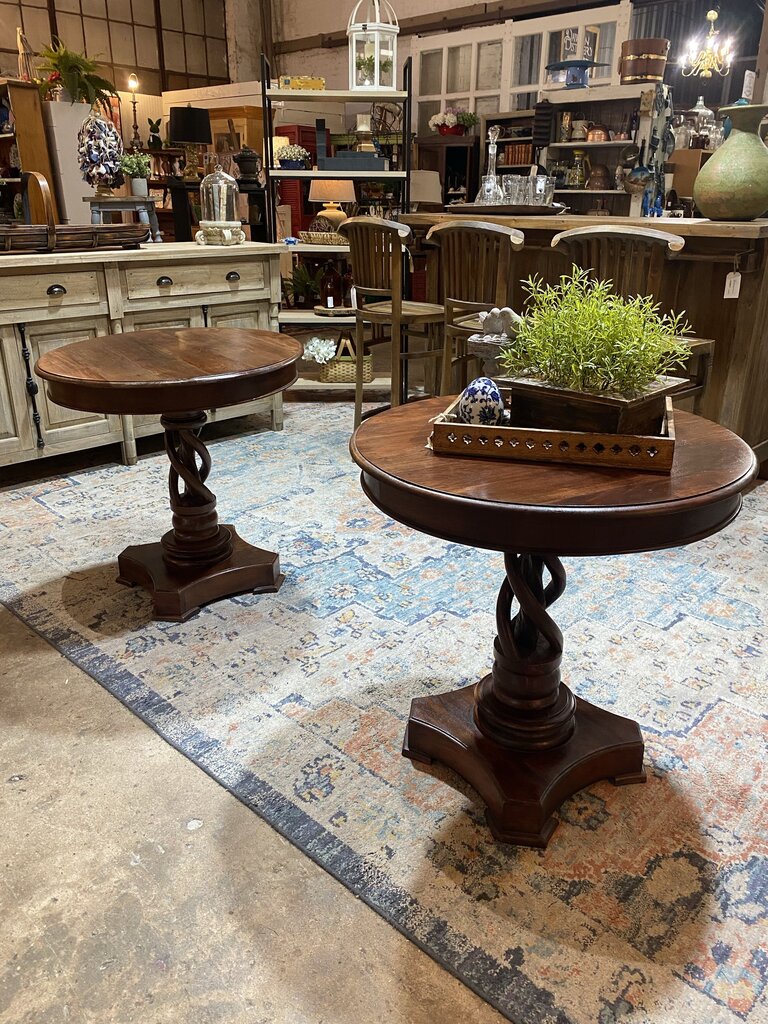 Twisted Pedestal Table
