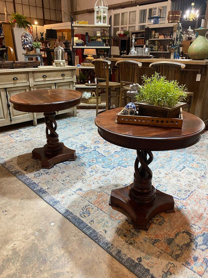 Twisted Pedestal Table