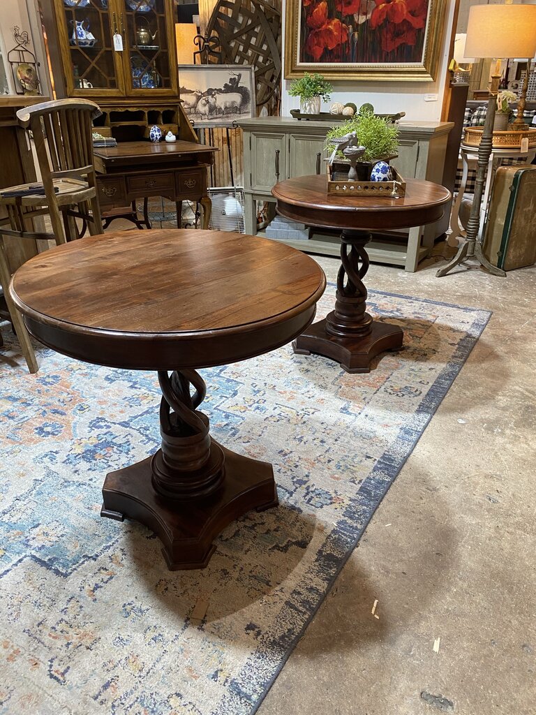 Twisted Pedestal Table