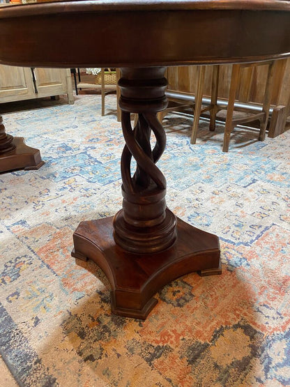 Twisted Pedestal Table