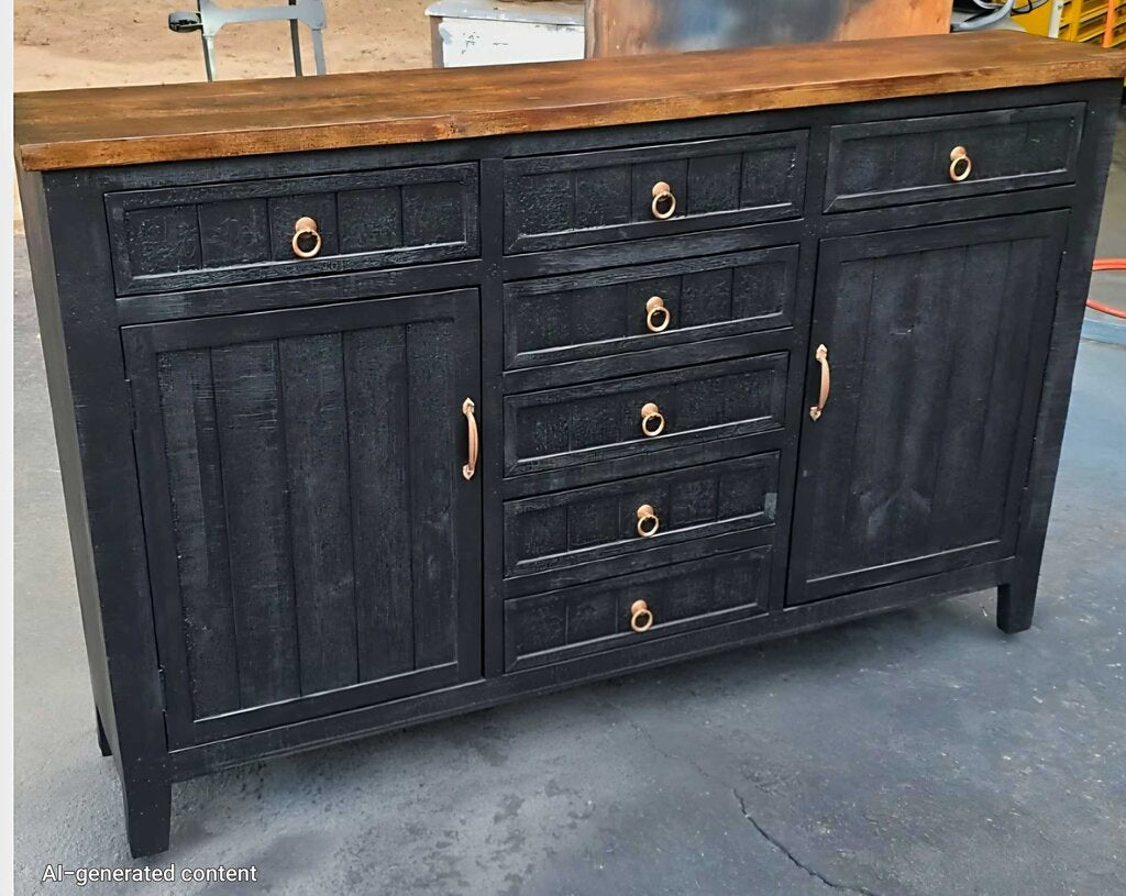Black Refinished Sideboard