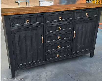 Black Refinished Sideboard