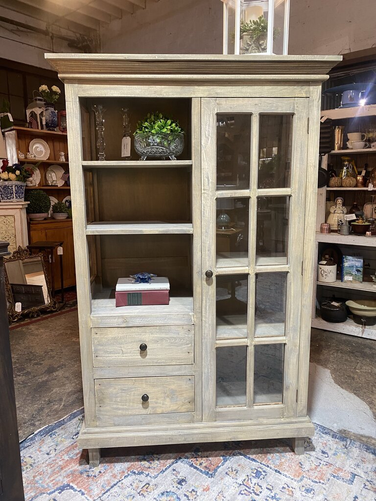 Natural Wood Cabinet w/ Drawers