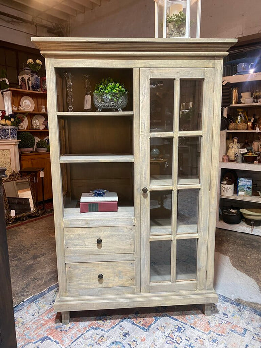 Natural Wood Cabinet w/ Drawers