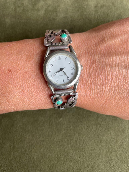 Vintage Southwestern Turquoise Watch