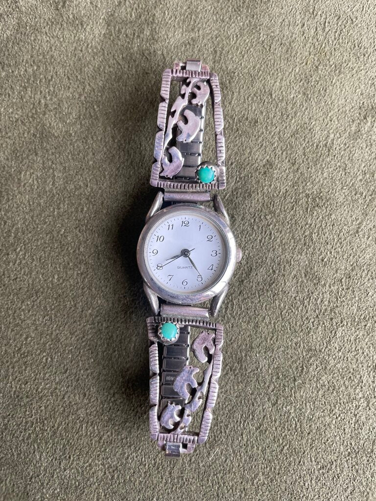Vintage Southwestern Turquoise Watch
