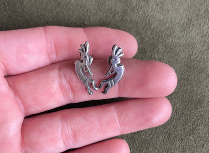 Vintage Sterling Silver Kokopelli Earrings