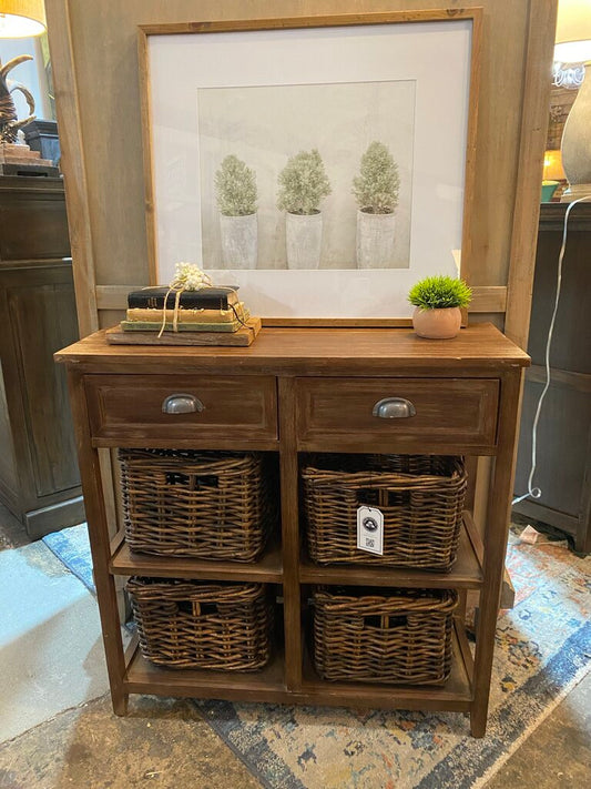 2-Drawer Accent Chest with Baskets