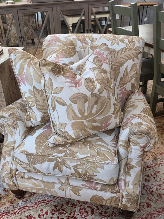 Havertys Floral Print Accent Chair