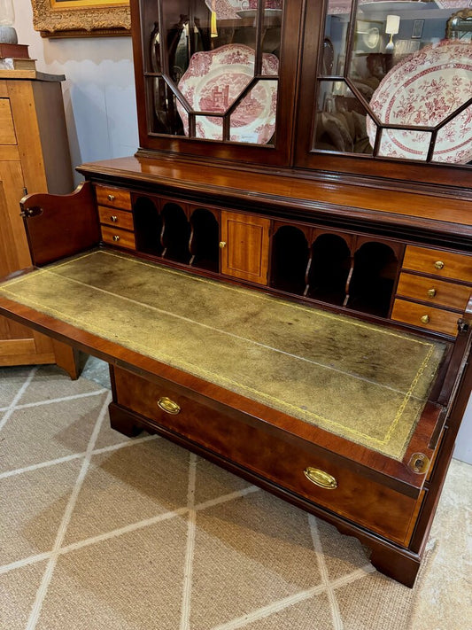 Antique Mahogany China Cabinet with Glass Doors