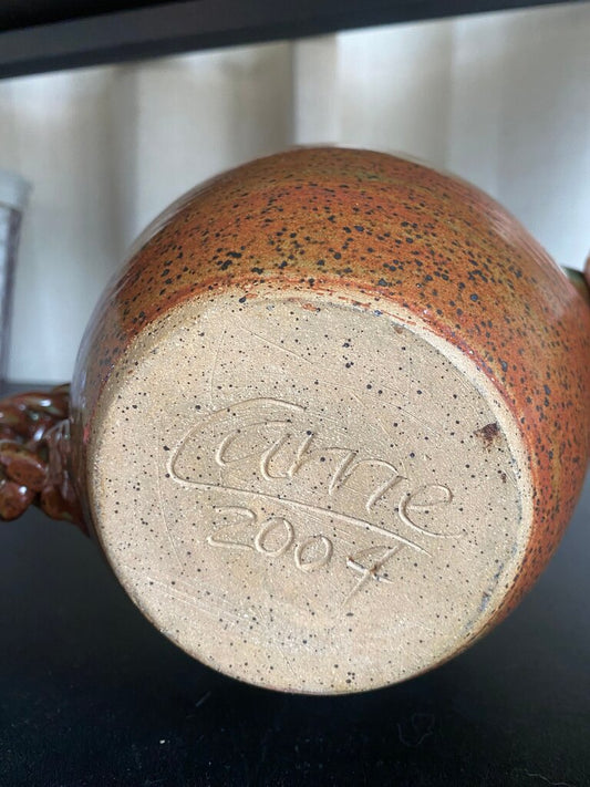 Studio Pottery Batter Bowl with Chain Handle