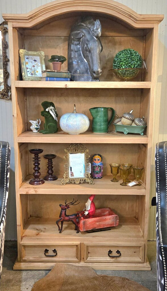 Natural Pine Bookshelf