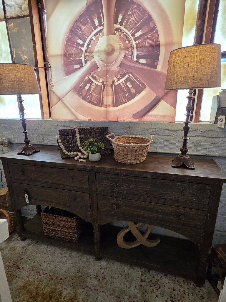 Rustic Wooden Console Table